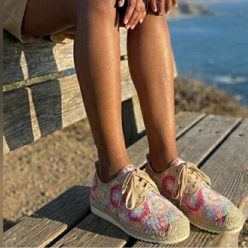Copper Key Sandbar Crochet Espadrille Cushioned Sneaker 7